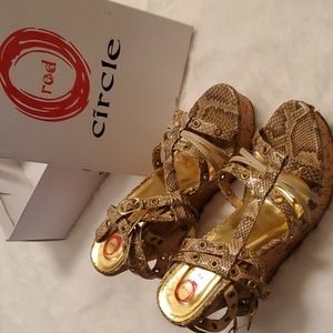 Platform wedge sandals